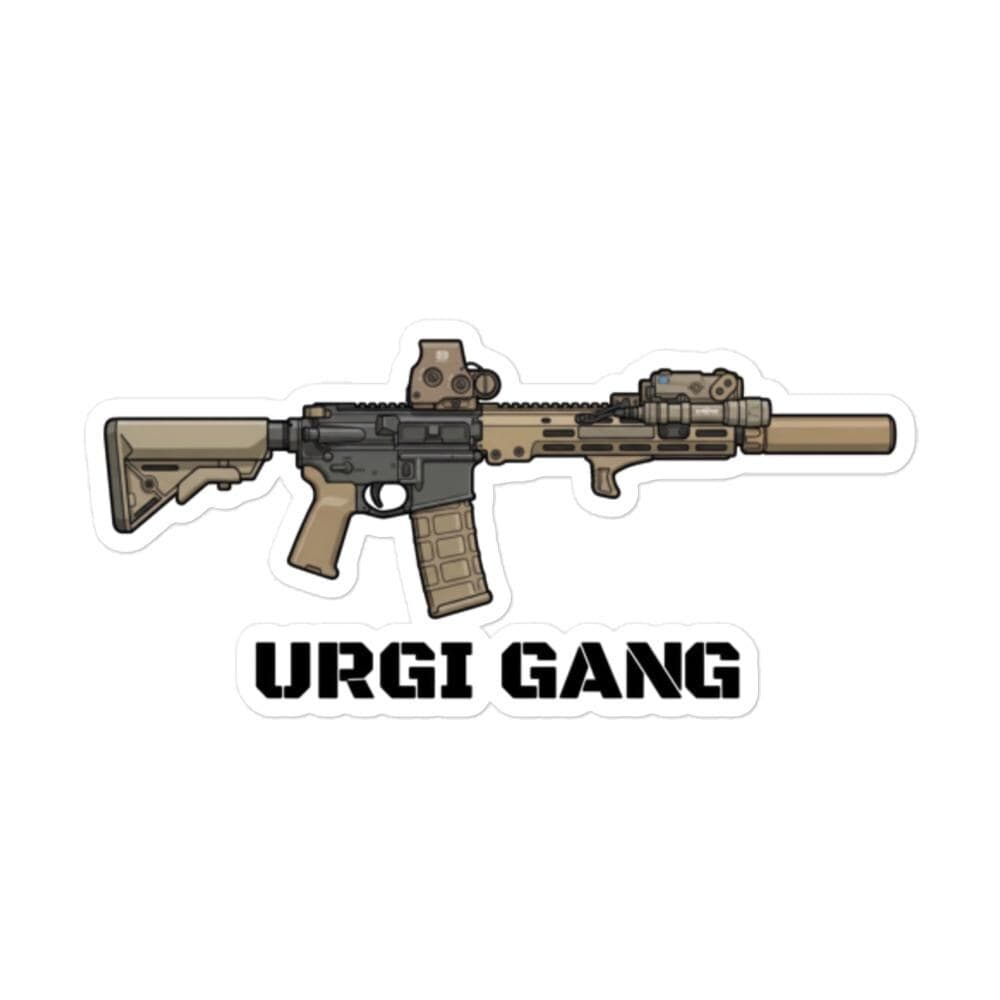 URGI Gang AR15 Gun Sticker
