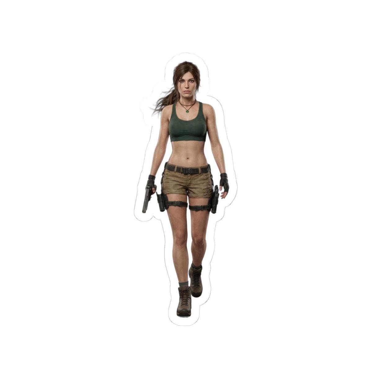 Explorer Sports Bra Dual Pistol Sticker | Treasure Hunter Vinyl Decal