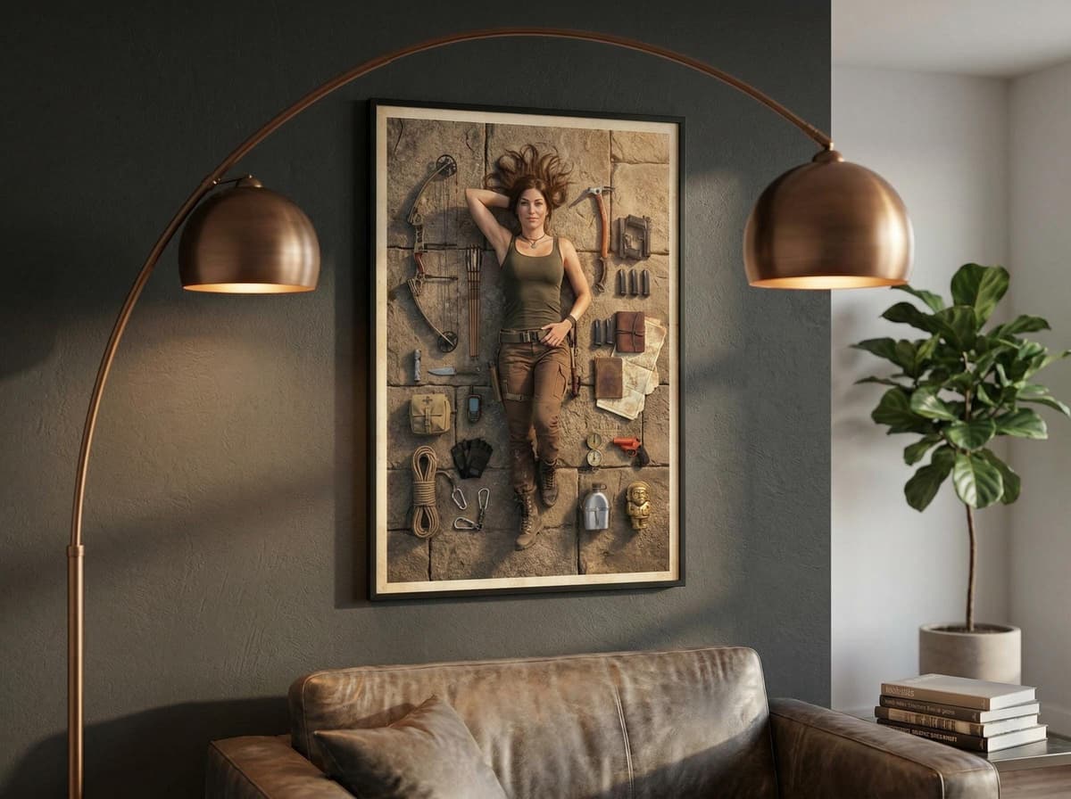 Explorer Knolling Poster | Tactical Gear Layout Wall Art (Matte Print)