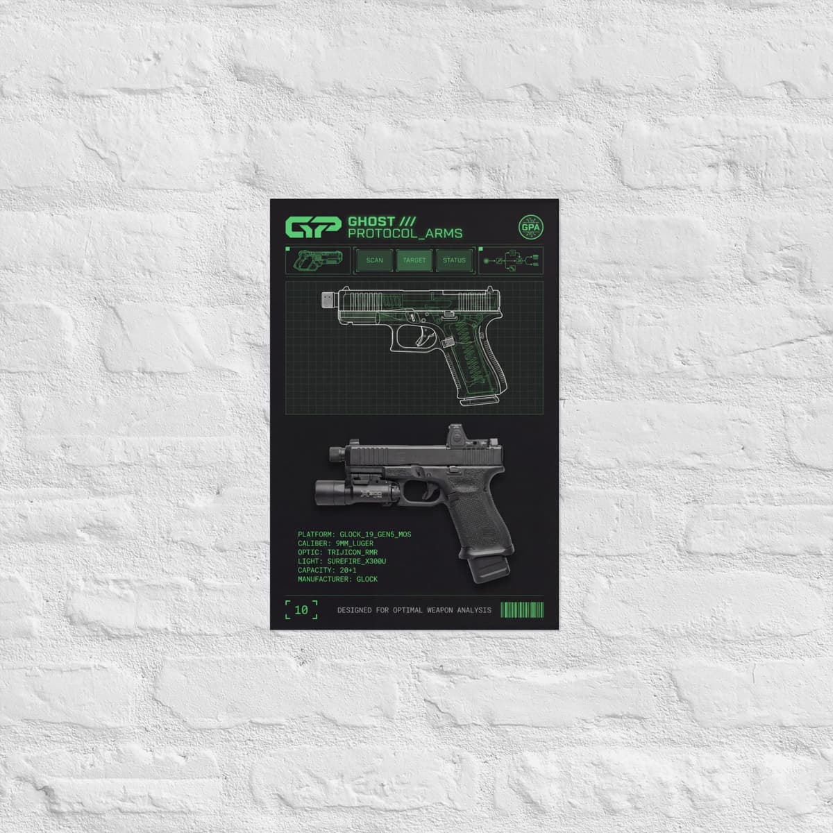 Glock Diagram Poster