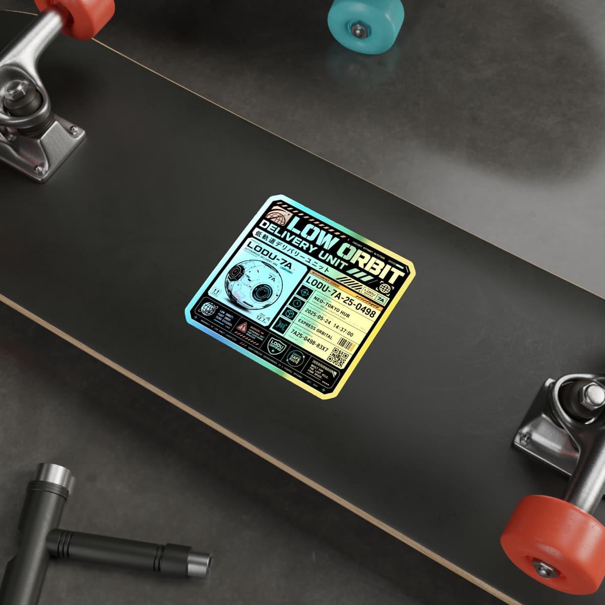 Low Orbit Delivery Unit Holographic Sticker