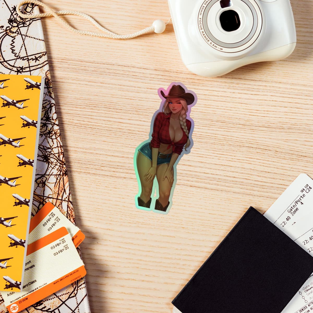 Valkrie Daisy Dukes Holographic stickers