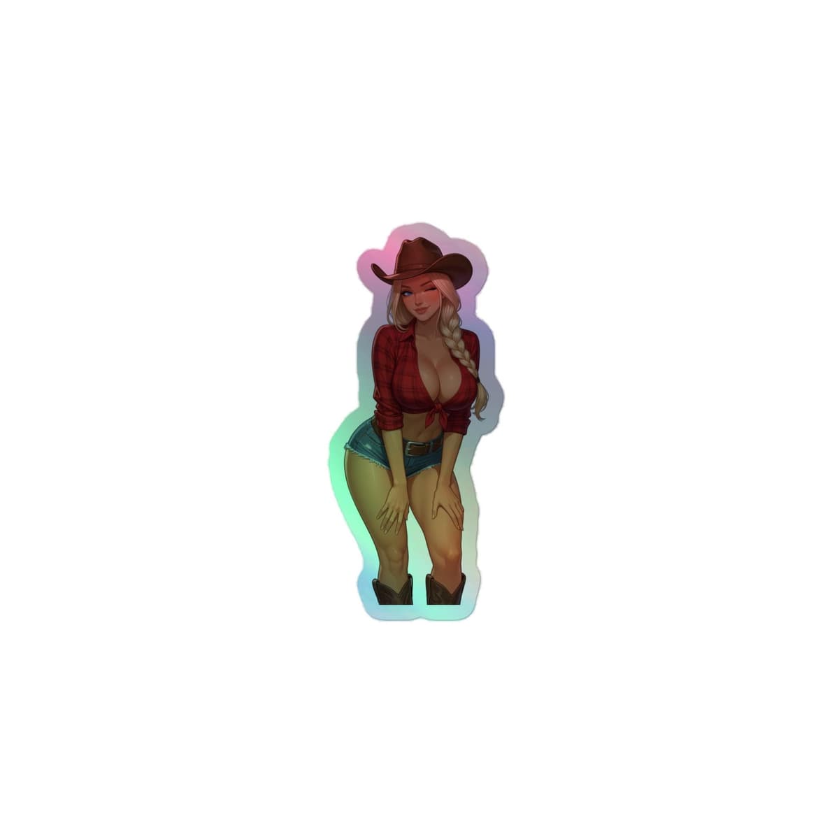 Valkrie Daisy Dukes Holographic stickers