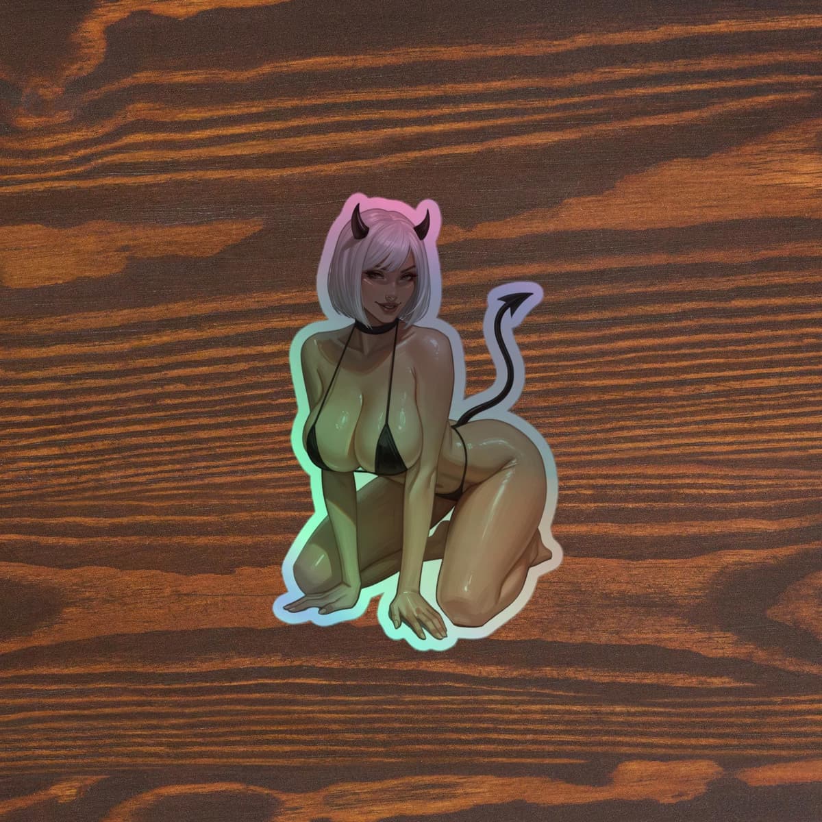 2B Devil Holographic stickers