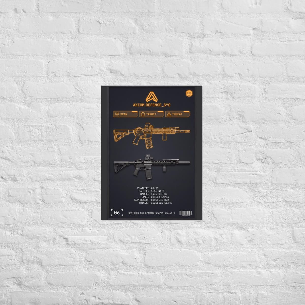 AR-15 Diagram Poster