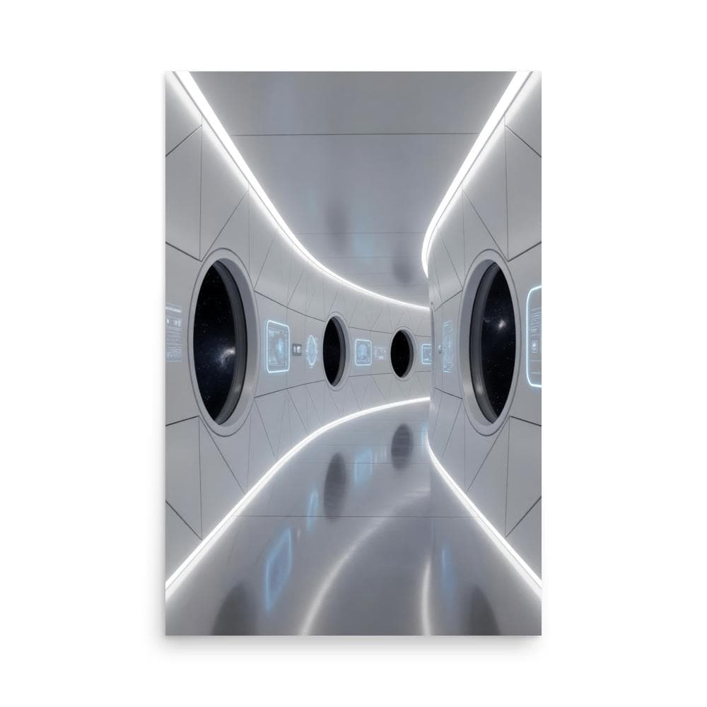 Space Station Interior Poster