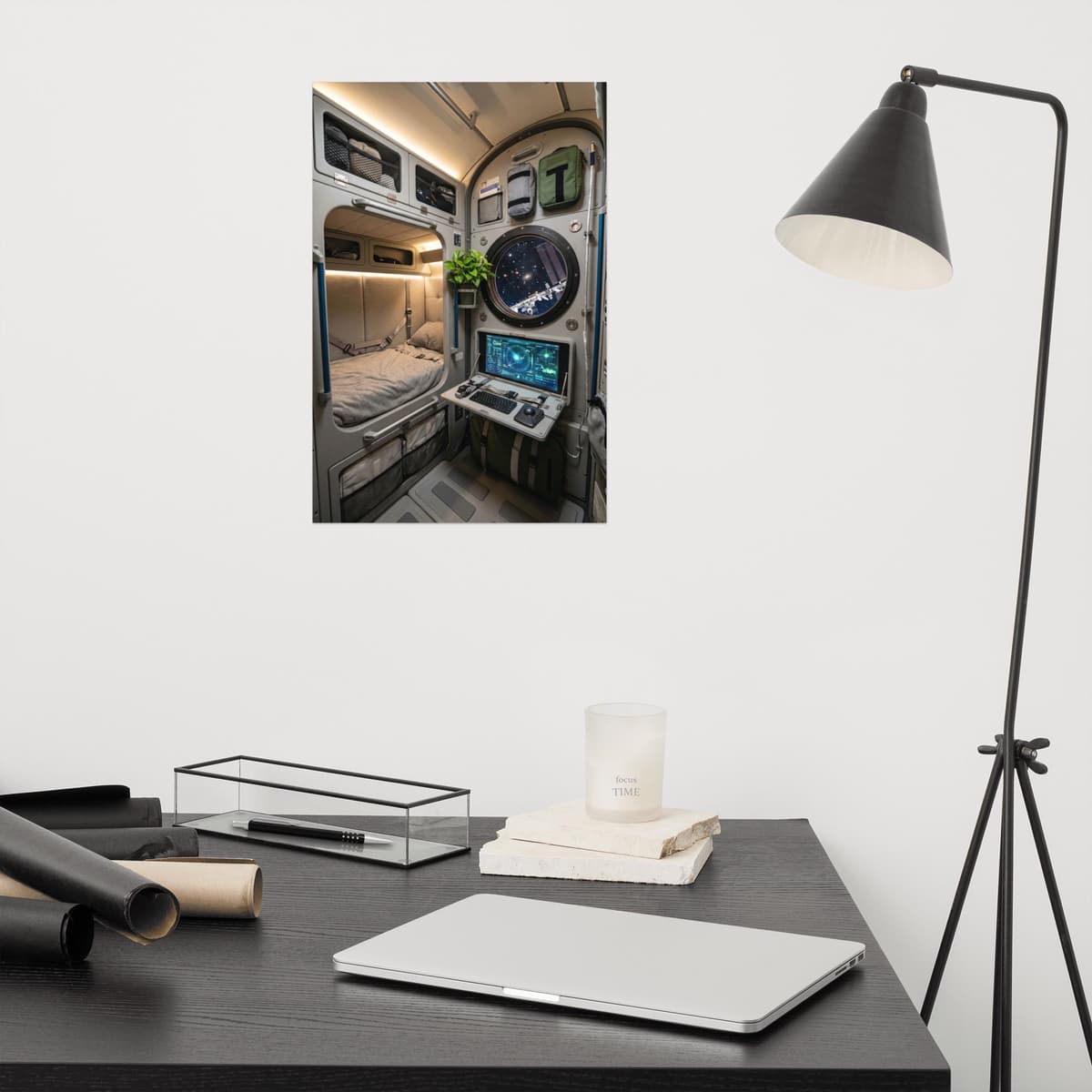 Space Station Interior Poster