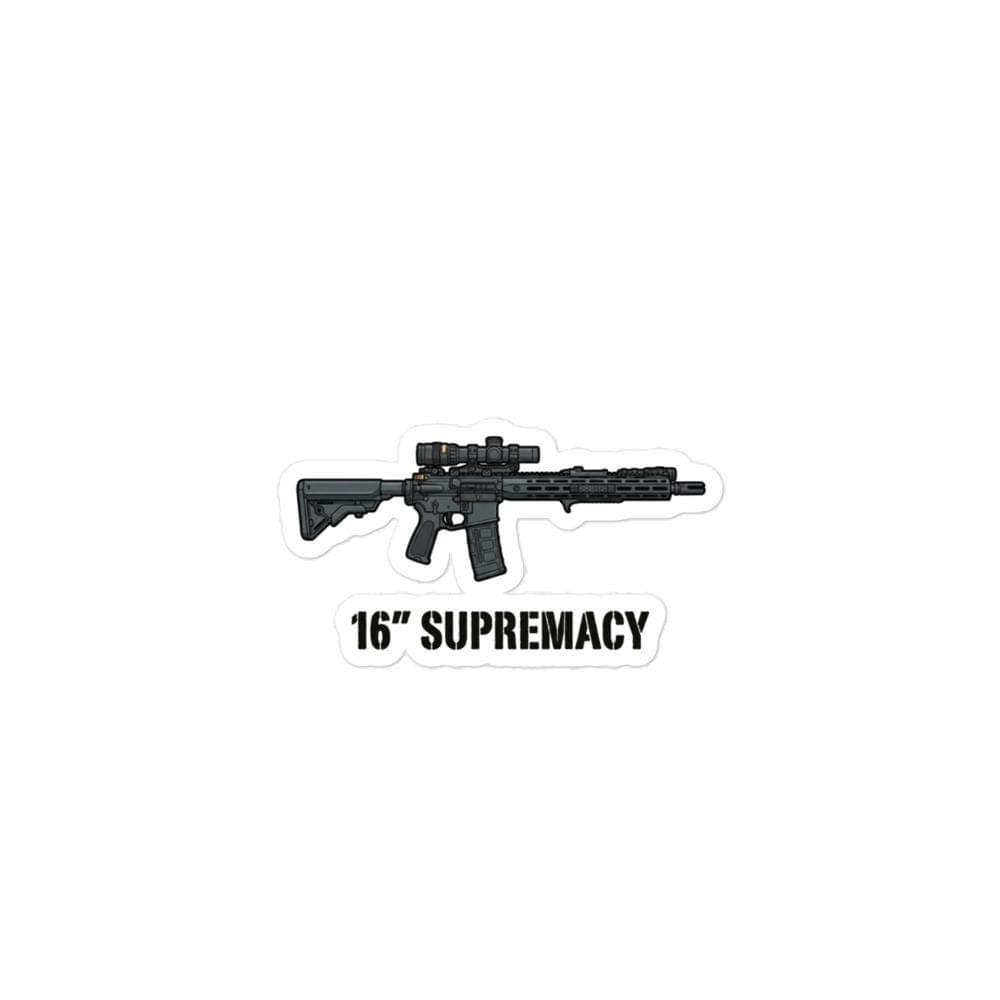 16" Supremacy AR15 Gun Sticker