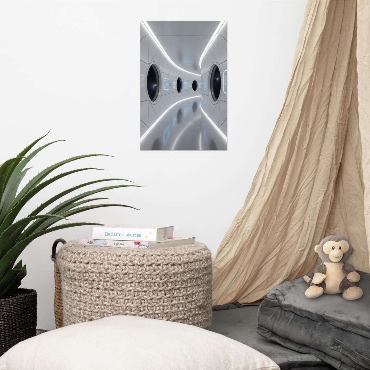 Space Station Interior Poster