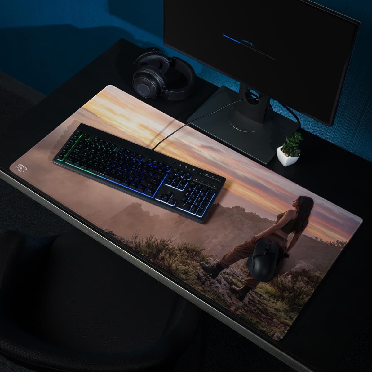 Explorer Sunrise Gaming mouse pad