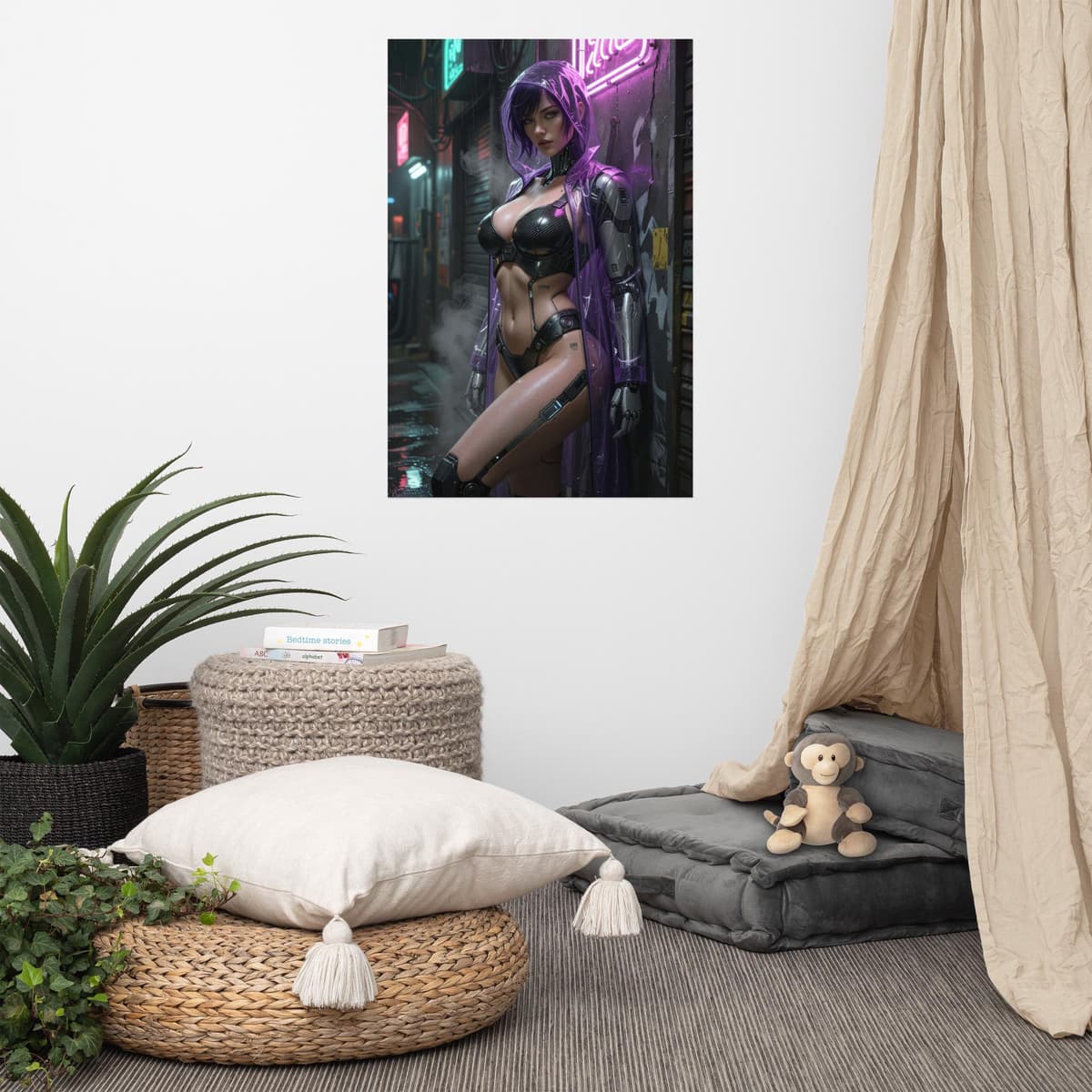Cyberpunk Alley Poster