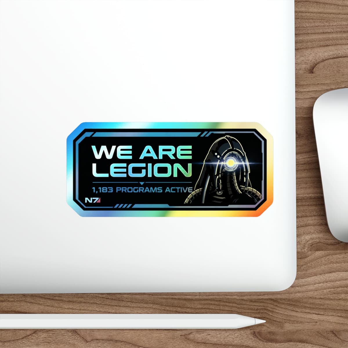 We Are Legion Holographic Sticker | Legion Geth Sci-Fi Vinyl Decal