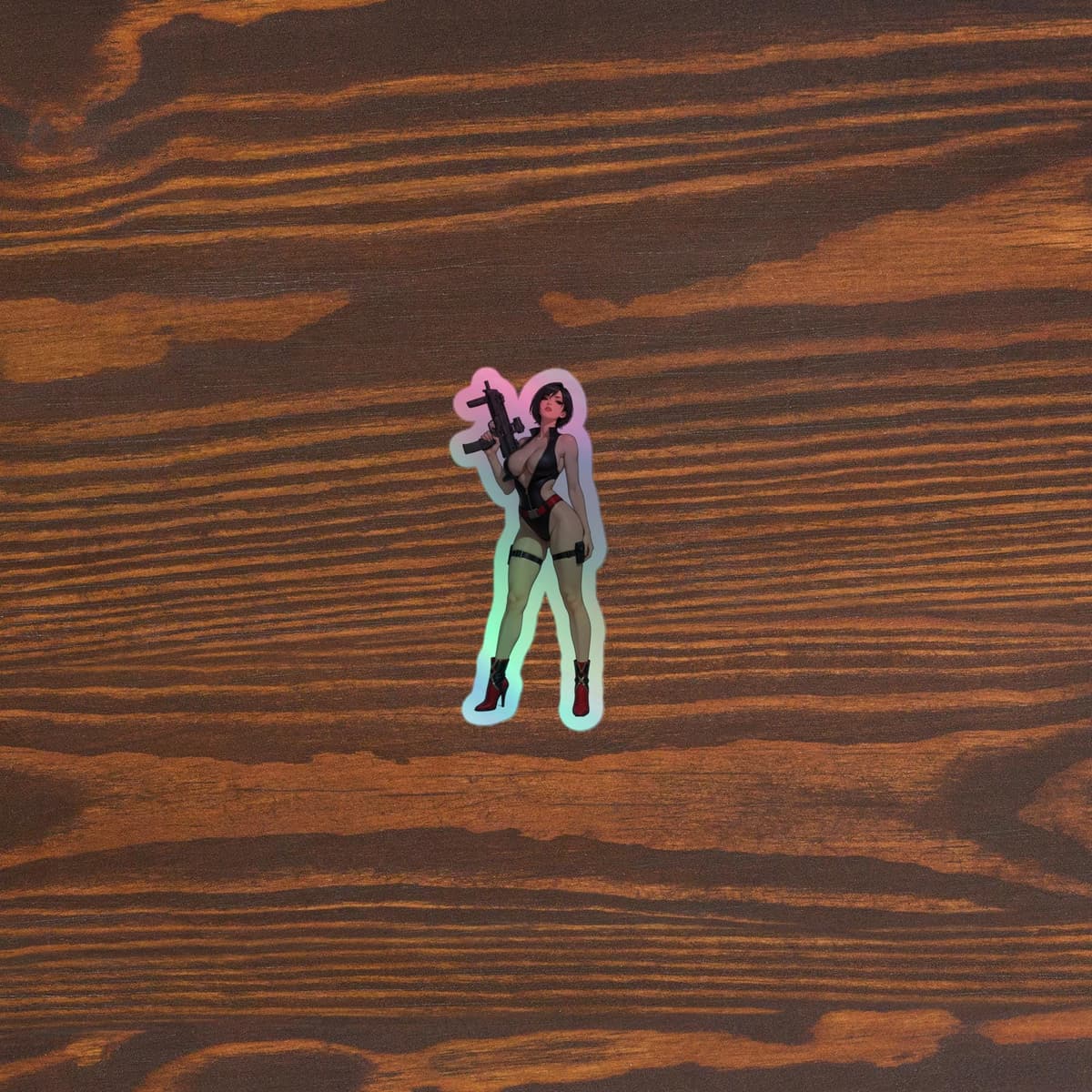 Crimson MP7 Holographic stickers