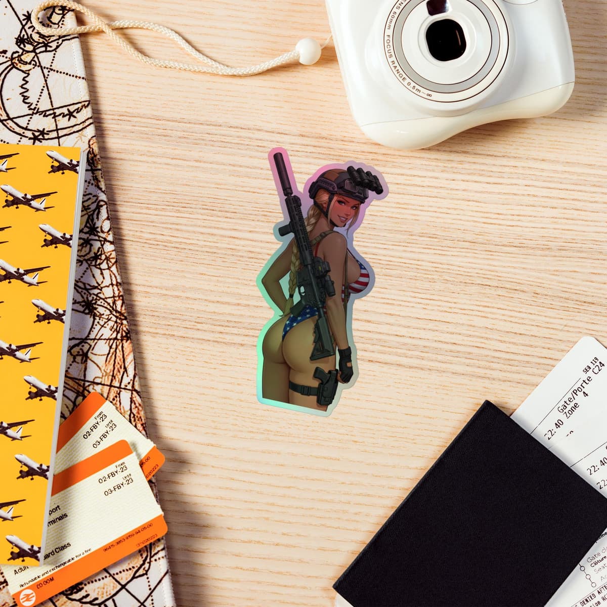 Valkrie Rear Holographic stickers