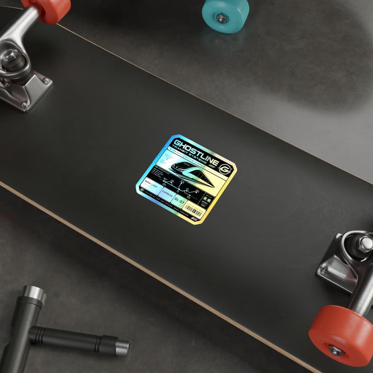 Ghostline Transit Systems Holographic Sticker