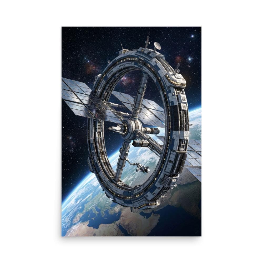 Ring Space Station Poster