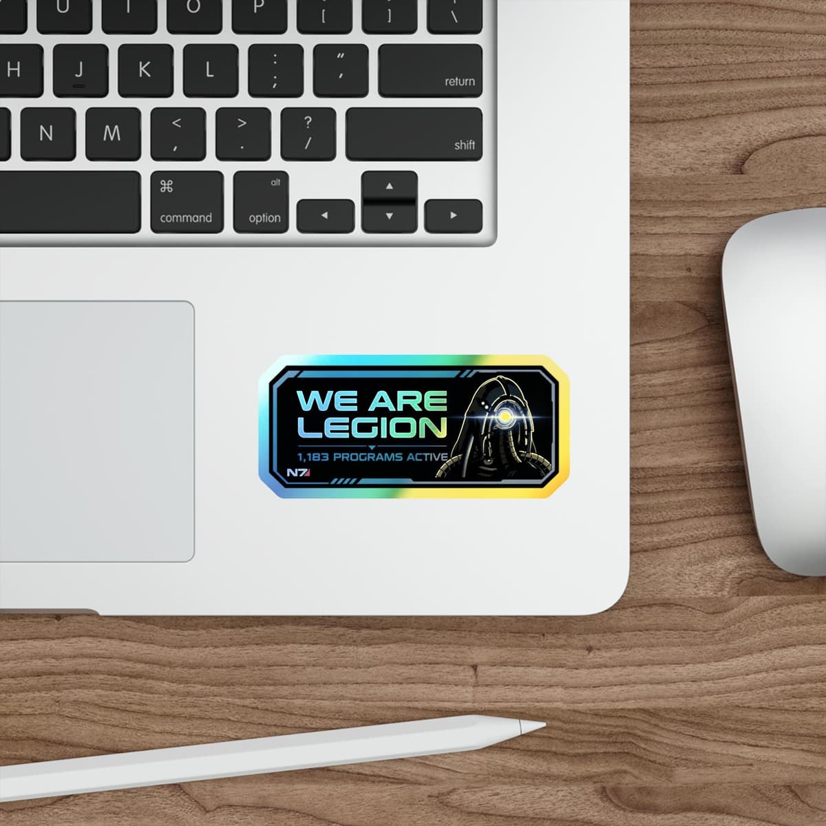 We Are Legion Holographic Sticker | Legion Geth Sci-Fi Vinyl Decal