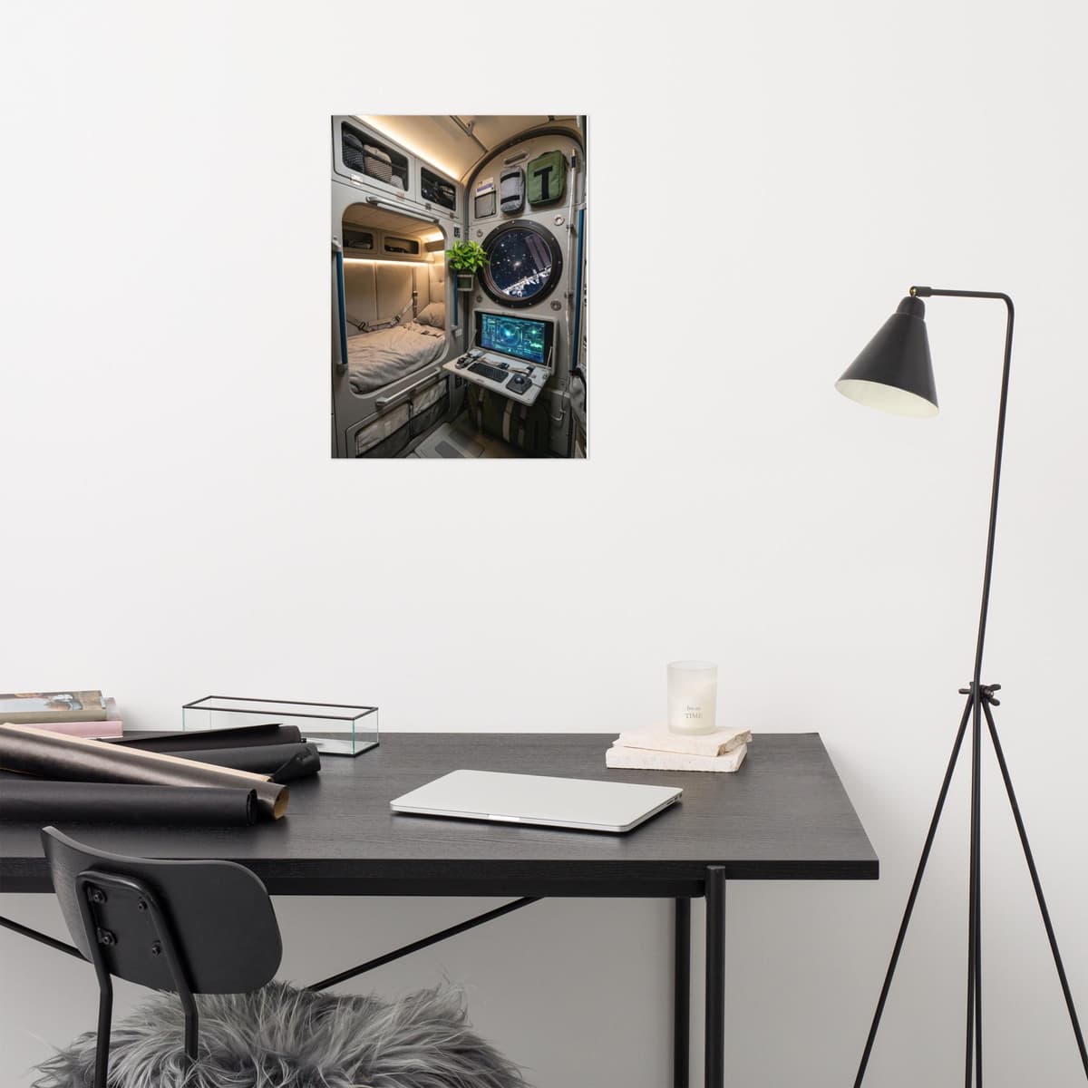 Space Station Interior Poster
