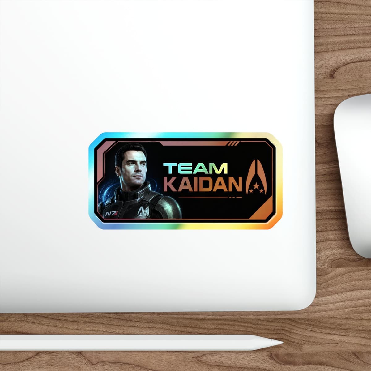 Team Kaidan Holographic Sticker | N7 Squadmate Sci-Fi Vinyl Decal