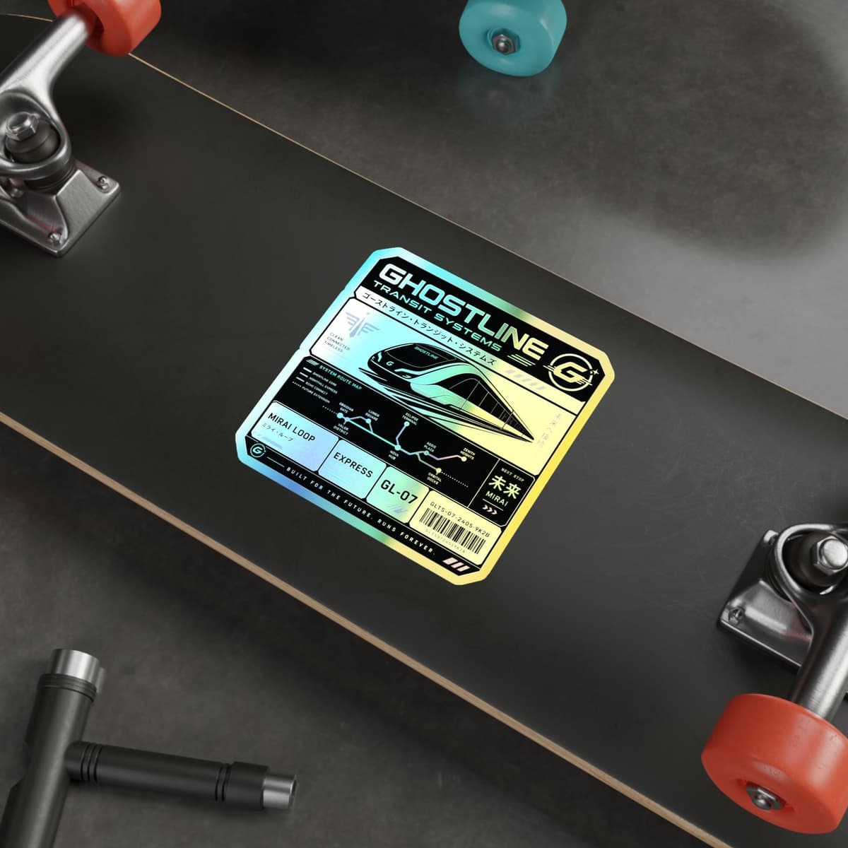 Ghostline Transit Systems Holographic Sticker