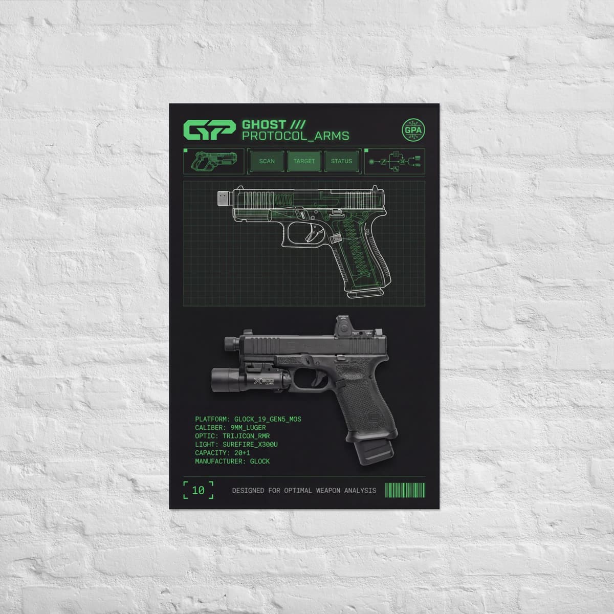 Glock Diagram Poster