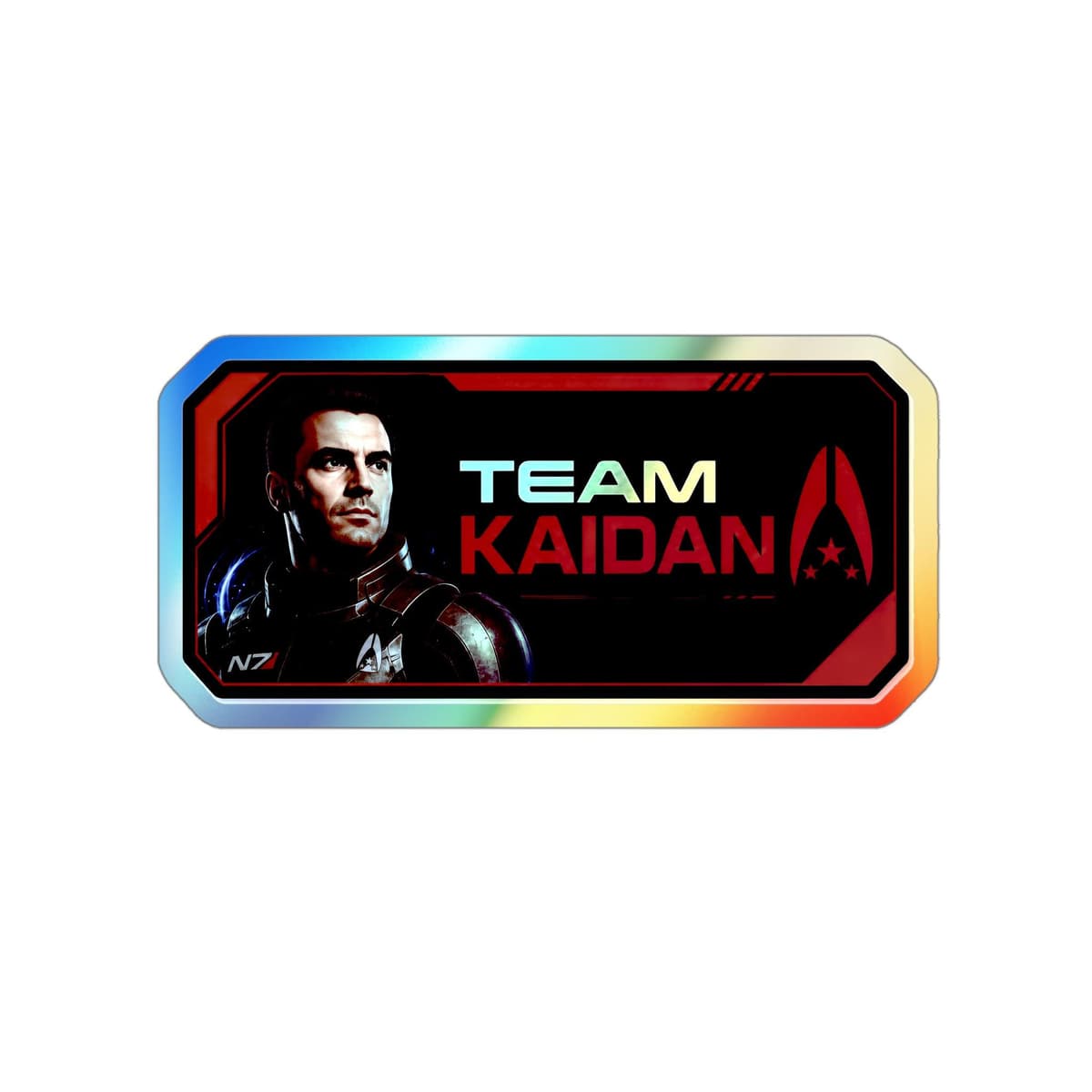 Team Kaidan Holographic Sticker | N7 Squadmate Sci-Fi Vinyl Decal