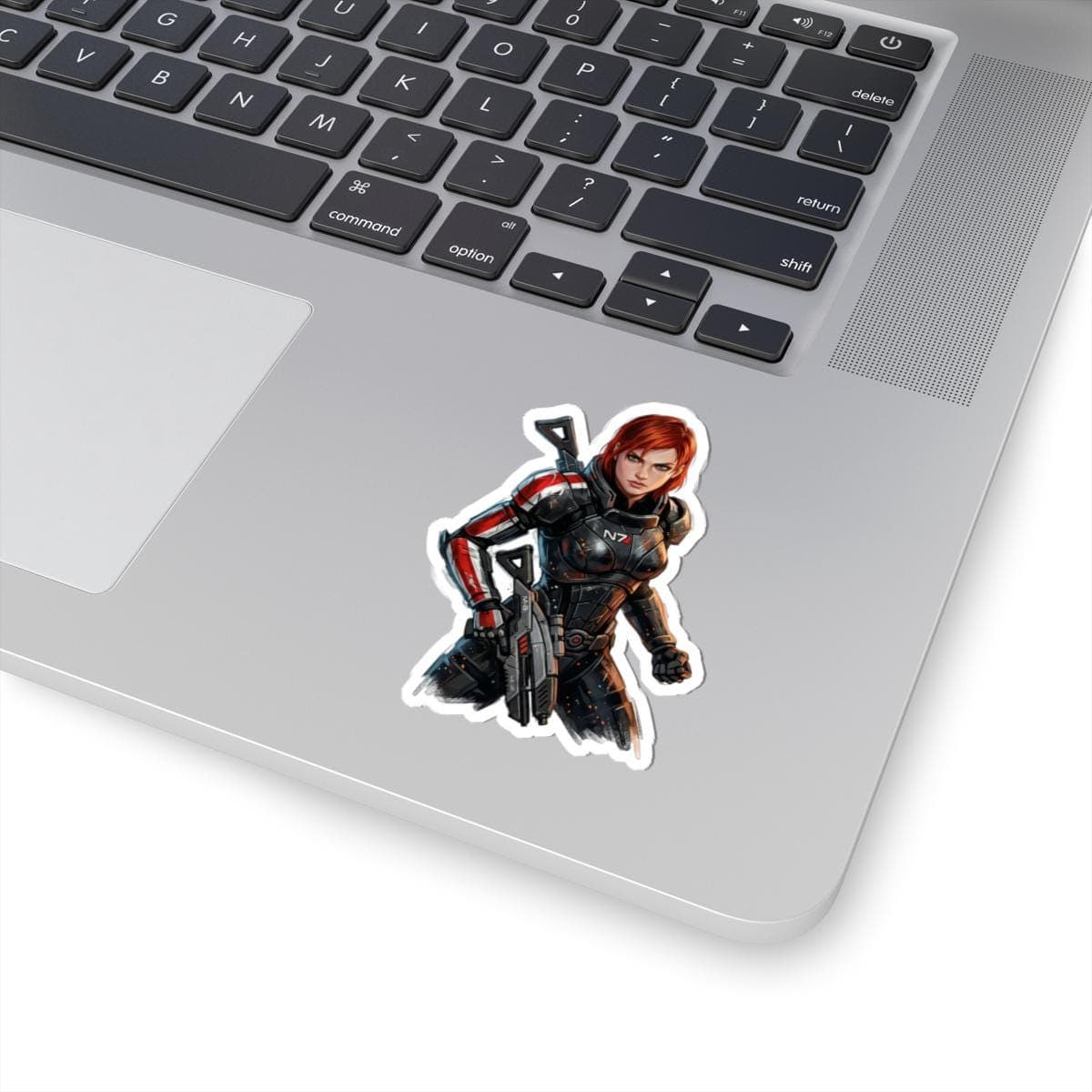 Commander Shepard FemShep N7 Character Sticker | Sci-Fi Vinyl Decal