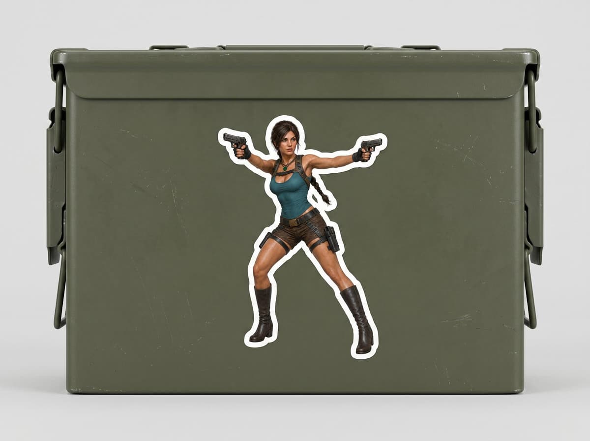Explorer Akimbo Pistols Sticker | Treasure Hunter Vinyl Decal