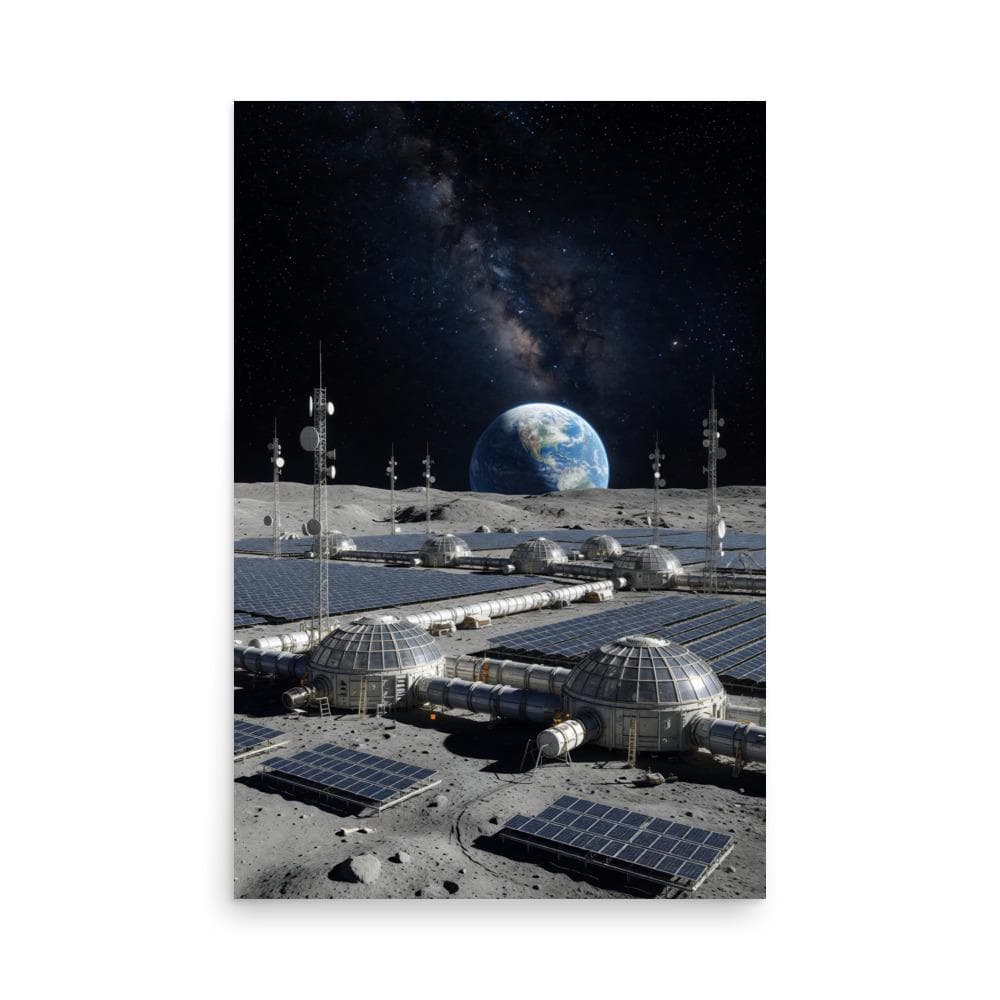 Moon Base Poster
