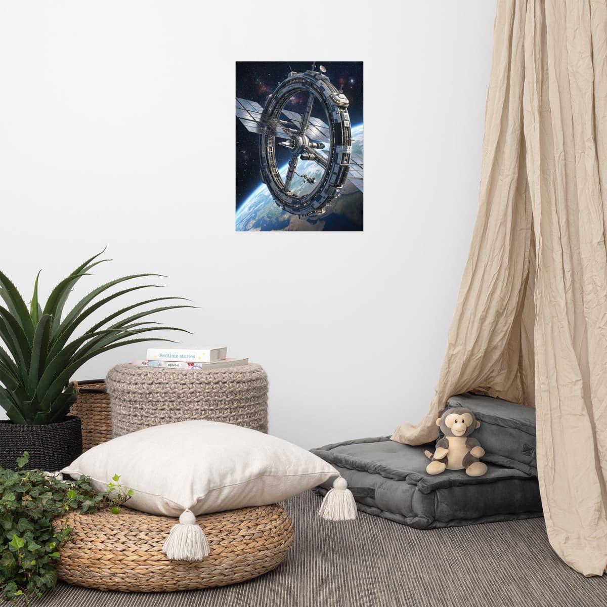 Ring Space Station Poster