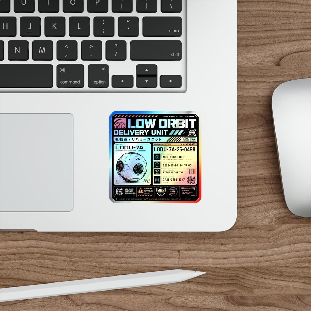 Low Orbit Delivery Unit Holographic Sticker