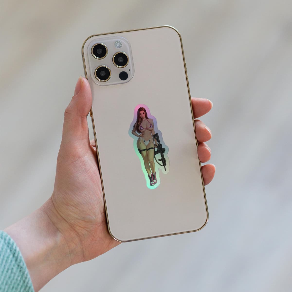 Bunny Bikini Holographic stickers