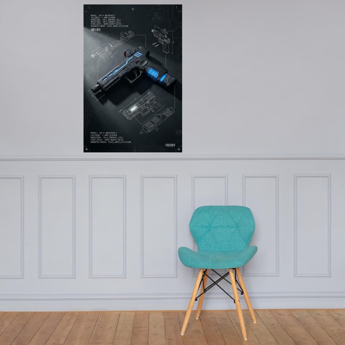 Sci-Fi Glock Poster