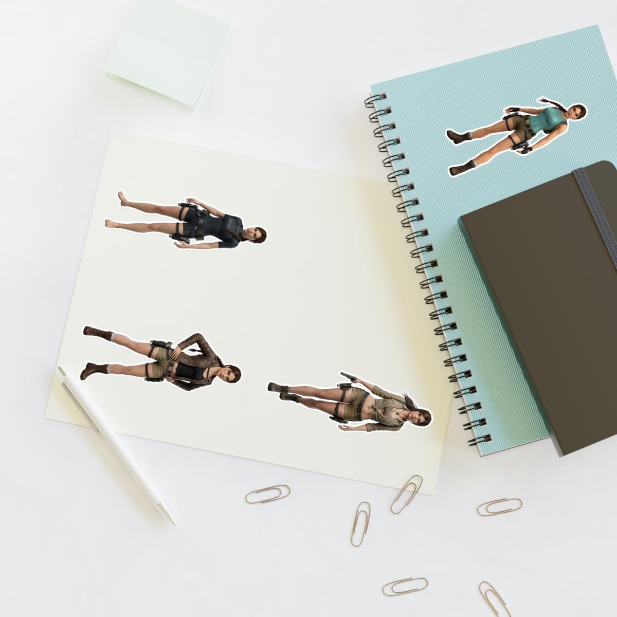 Explorer Iconic Outfits Holographic Sticker Sheet | Treasure Hunter Vinyl Decal Pack