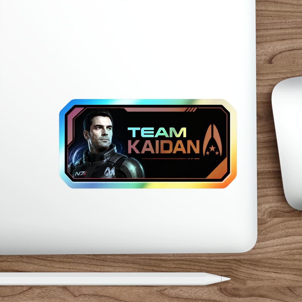 Team Kaidan Holographic Sticker | N7 Squadmate Sci-Fi Vinyl Decal