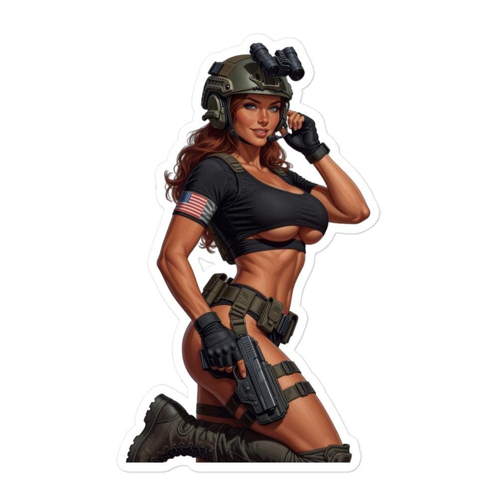 Mamba Operator Crop Top Pin Up Kiss Cut