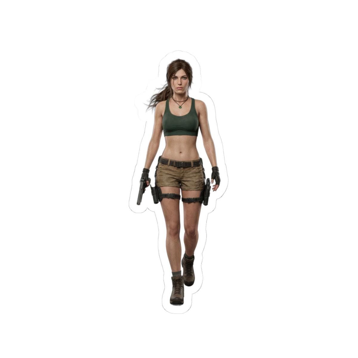 Explorer Sports Bra Dual Pistol Sticker | Treasure Hunter Vinyl Decal