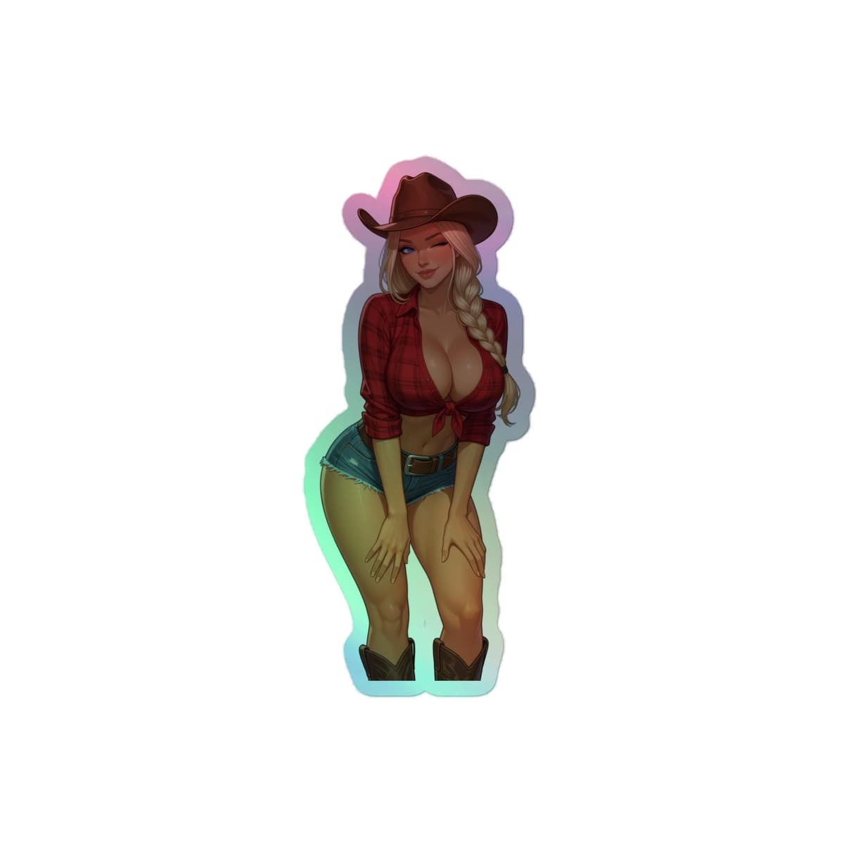 Valkrie Daisy Dukes Holographic stickers