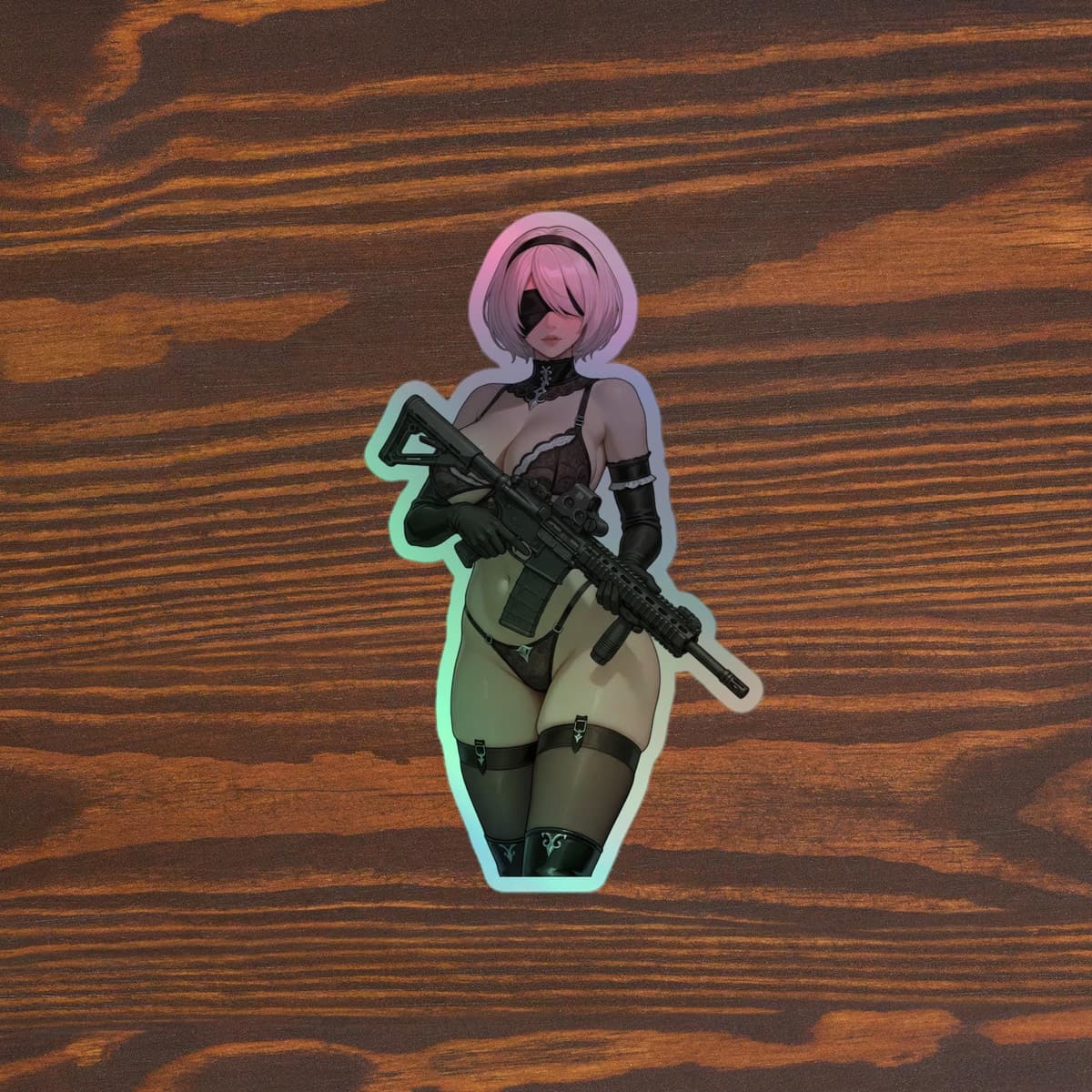 2B AR15 Holographic stickers
