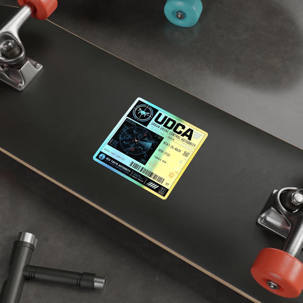 Urban Drone Control Authority Holographic Sticker