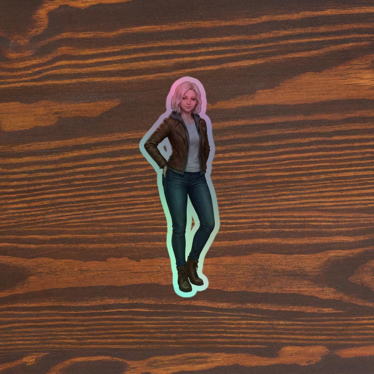 Grace Drawing Holographic stickers