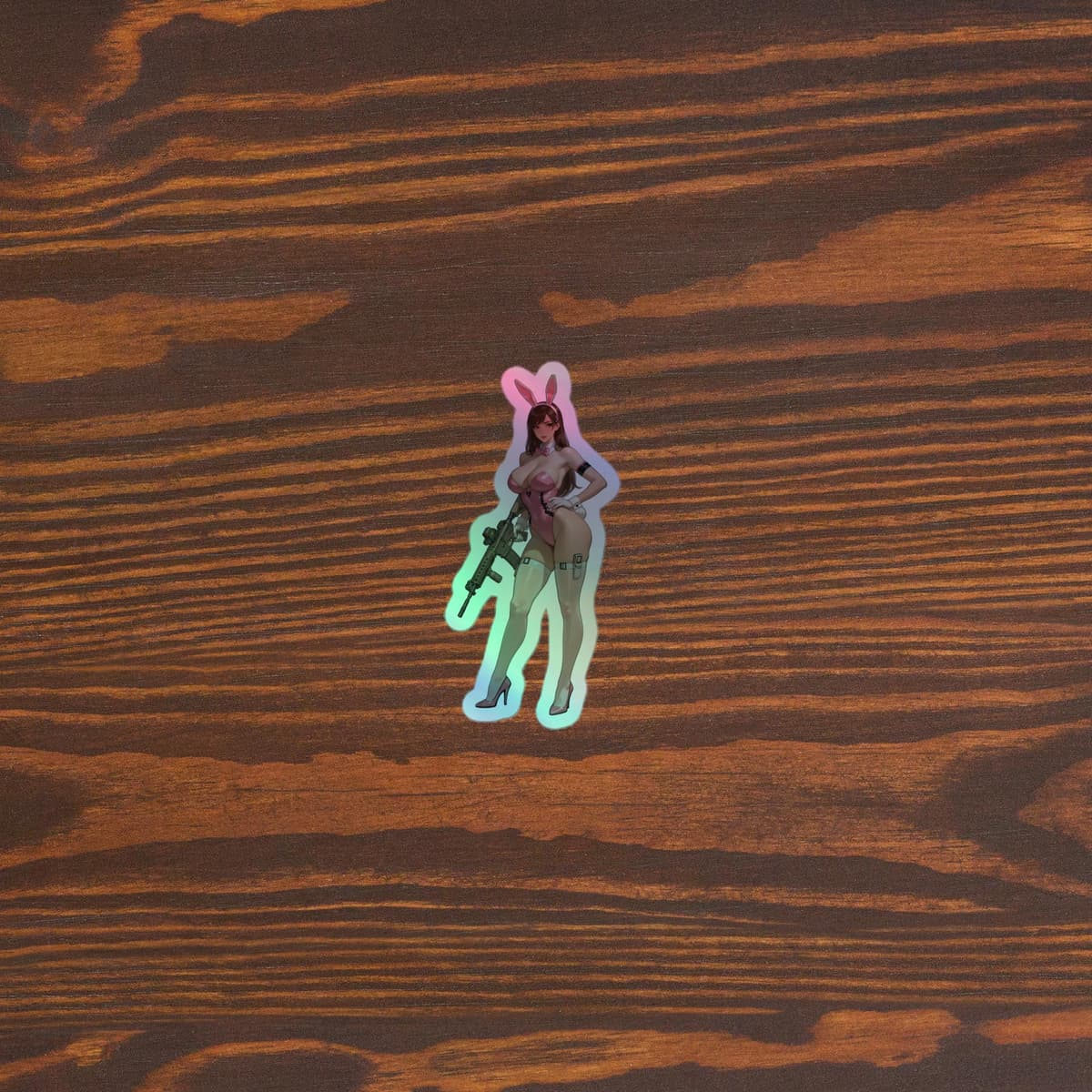 Bunny Pilot Holo Holographic stickers