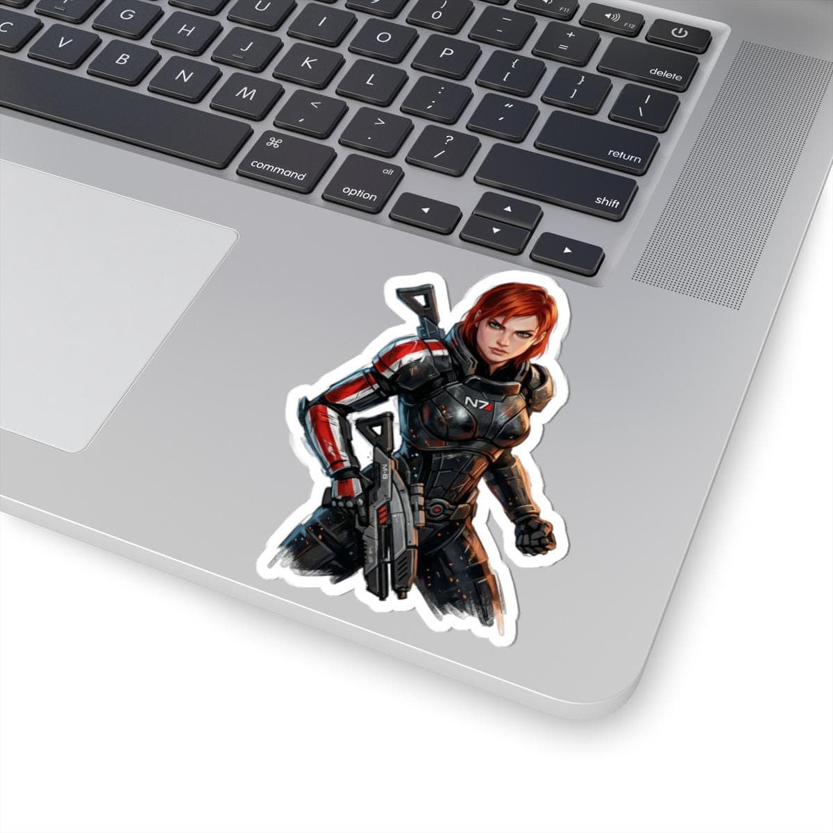 Commander Shepard FemShep N7 Character Sticker | Sci-Fi Vinyl Decal