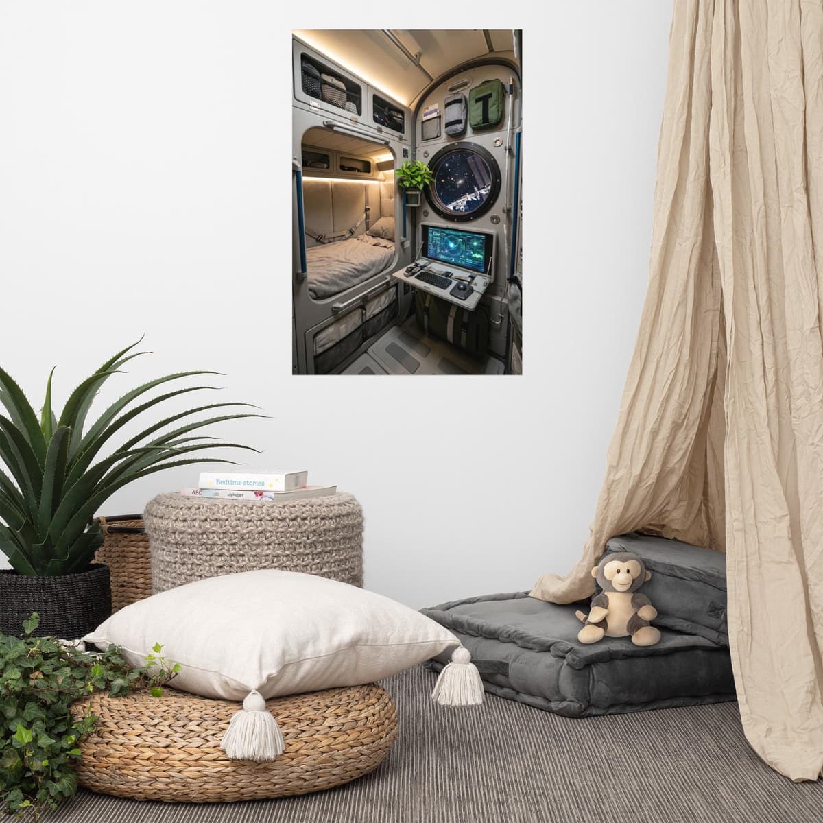 Space Station Interior Poster