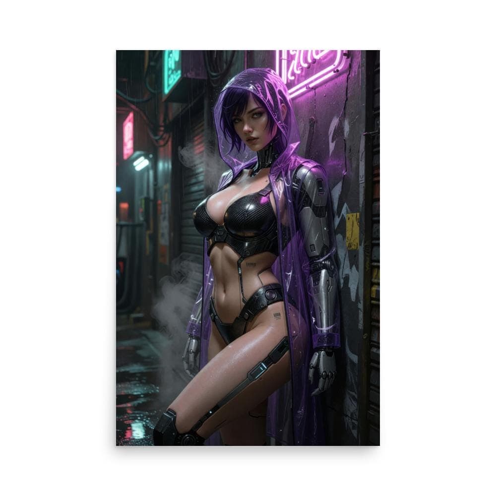 Cyberpunk Alley Poster