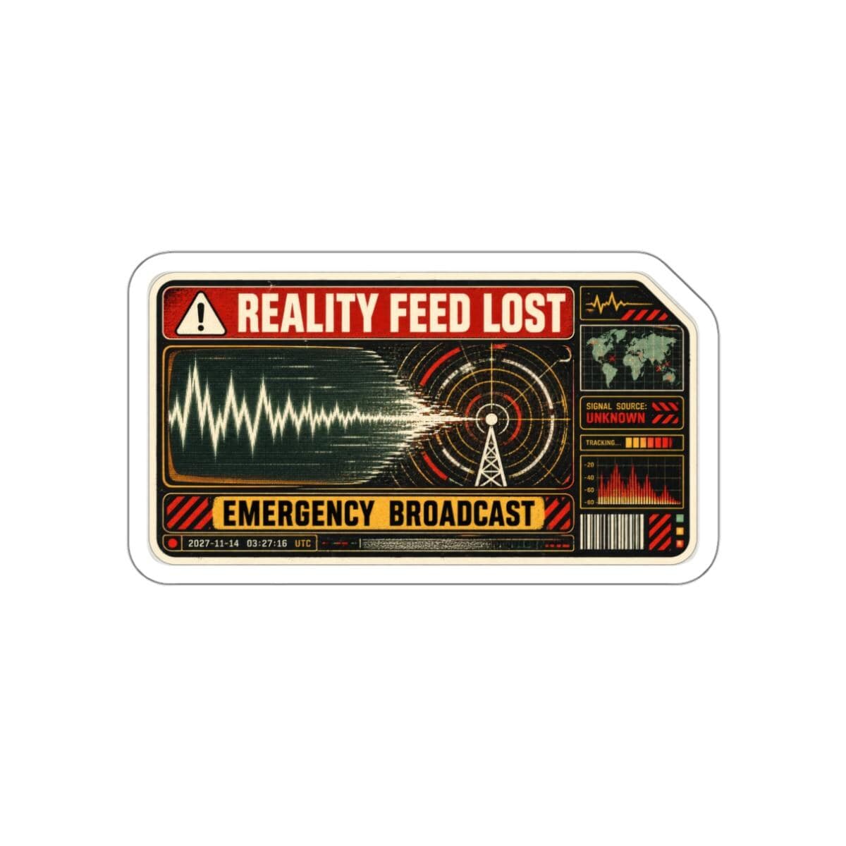 Reality Feed Lost Sticker | Analog Sci-Fi Vinyl Decal
