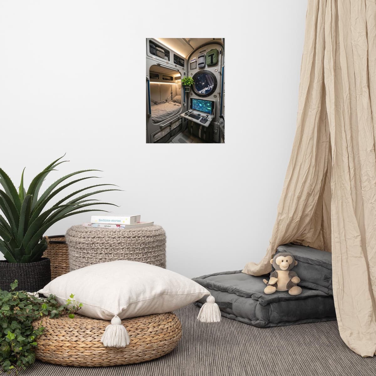 Space Station Interior Poster