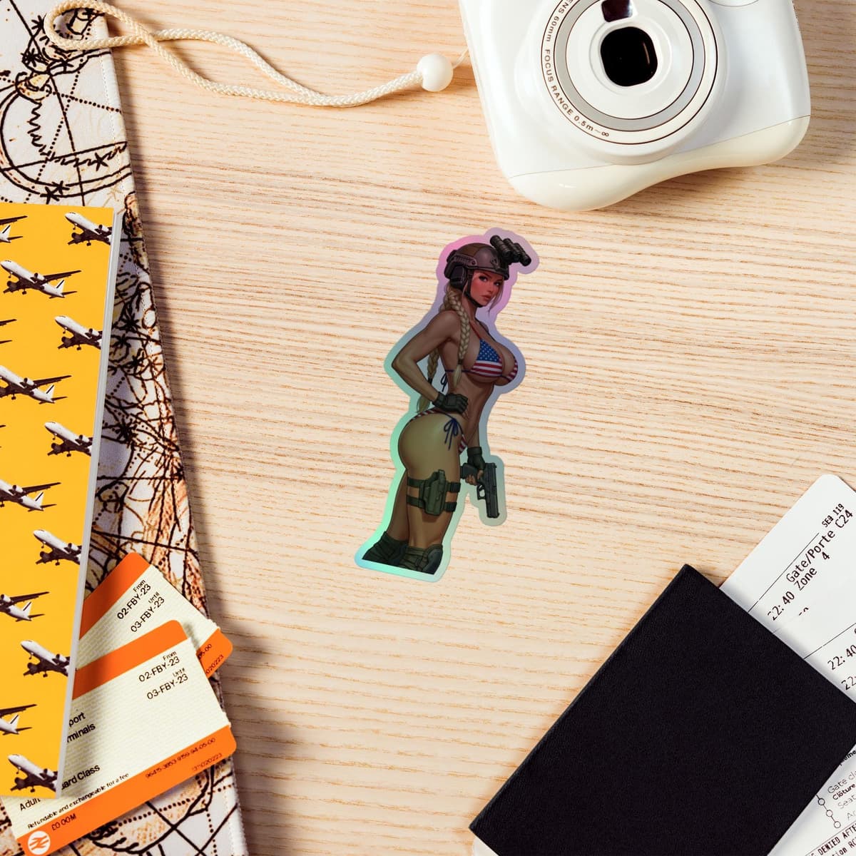 Valkrie Side Holographic stickers
