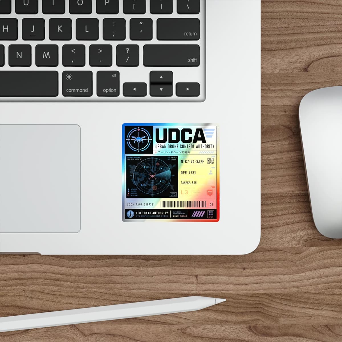 Urban Drone Control Authority Holographic Sticker