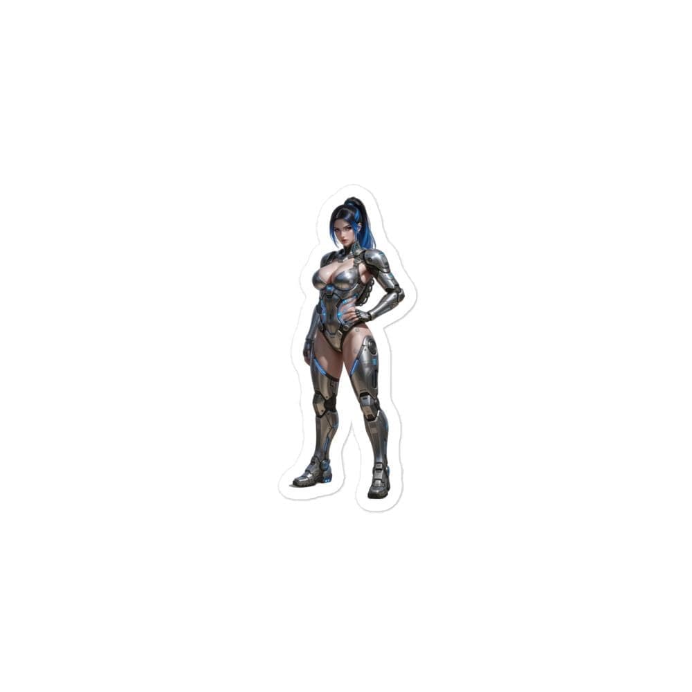 Neon Armored Kiss Cut Sticker